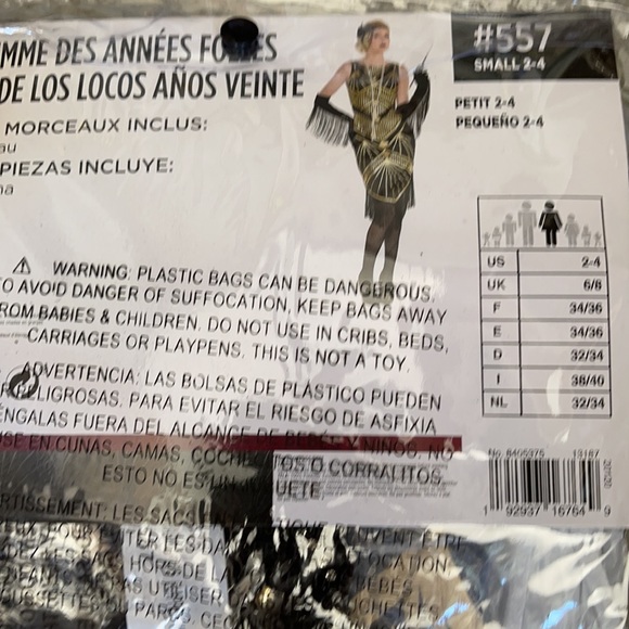 Roaring 20’s Flapper Adult Costume! New! - Picture 6 of 10